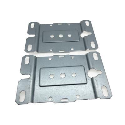 China Galvanized Sheet Custom Switches Embedded Metal Plates With Holes Steel Plate Metal Rack For Switches for sale