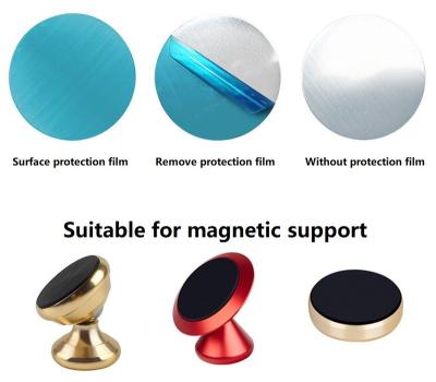 China Durable 40mm Round Metal Disc Iron Sheet For Magnetic Phone Car Mount Holder, Stainless Steel Disc, Flat With Adhesive For Magnetic Car for sale