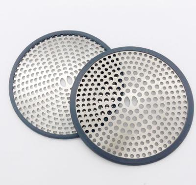 China Custom 110mm Round Stainless Steel Round Shower Floor Drain Cover, Shower Drain Hair Catcher / Strainer / Stainless Steel With Silicone for sale