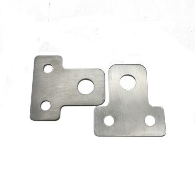 China Custom Factory High Precision Metal Laser Form Metal Fabrication Aluminum Brass Surface Brushed Bracket Stamping Parts for sale