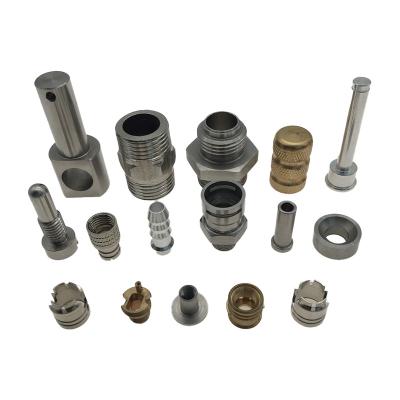 China Precision Aluminum Custom Brass Cavity Parts Size Precision CNC Turning Milling Workpiece With Thread for sale