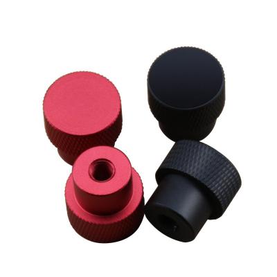 China Customized Anodized Colored Aluminum Alloy Knurled Thumb Nut CNC Machining Service for sale