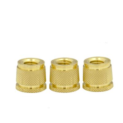 China Customized Metal Aluminum Brass Diamond Knurled Sleeve Nut CNC Machining Service for sale