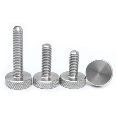 China Custom Factory Direct High Quality Metal M3 M4 M6 M8 Single Straight Diamond Stainless Steel Aluminum Knurled Head Thumb Screw for sale