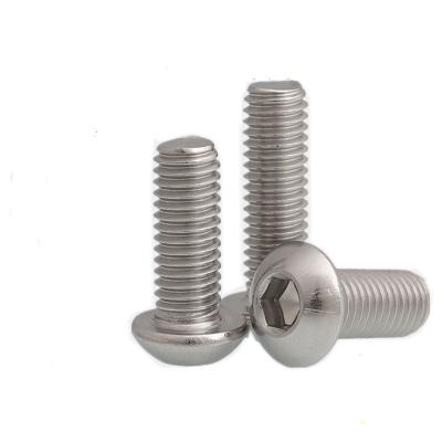 China 5/16-18 Aluminum American Standard Thread 304 Stainless Steel etc. 316 Hex Socket Knob Round Head Screw for sale