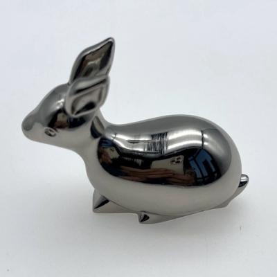 China New Viable Custom Molding Metal Rabbit Drawer Handle Gift Box Handle Metal Rabbit Decoration for sale