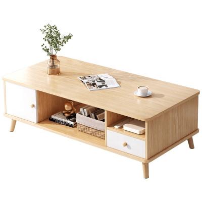 China Other Coffee Table 2-Tier Wooden Tea Table With Storage Shelf Side End Table Furniture For Home Office Living Room for sale