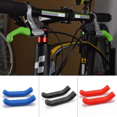 China Waterproof Non-slip Silicone Cover Protector Anti-Slip Cover Protector Removable Bike Mountain Handlebar Grip Bar Grip Bicycle Wrap Brake Lever Silicone Grip Cover for sale