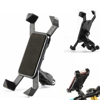 China Universal Plastic Universal Motorcycle Mount Motorcycle Mobile Phone Holder Bike Handlebar Clip Holder Bike GPS Mount Bracket for sale