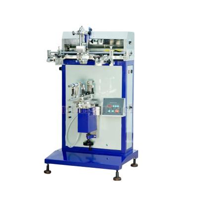 China Semi automatic flat and cylinder screen printing DX-400FR 1 color semi automatic pneumatic screen printing machine for sale