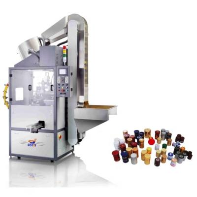 China Automatic plastic or aluminum cap screen printing 1 color automatic wine corks screen printing machine DX-ASC1 for sale