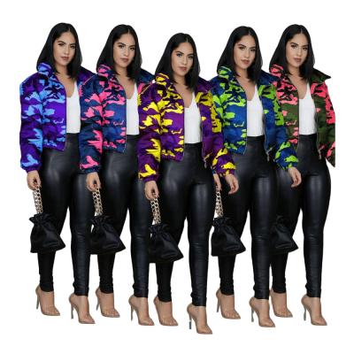 China Sustainable Hot Selling 2020 Camouflage Winter Coats For Ladies Women Clothing for sale