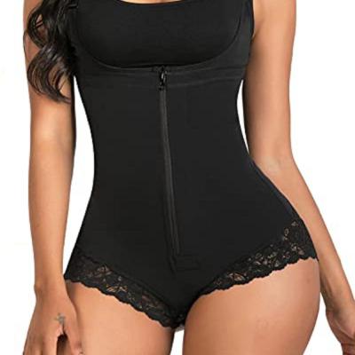 China Viable Shapewear For Women Tummy Control Fajas Colombianas Waist Trainer Breasted Crotch Jumpsuit Open Body Shapewear for sale