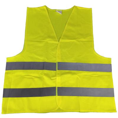 China Cheap High Visibility China EN20471 material 120g 100% polyester certificated safety reflective vest with high visibility and high quality for sale