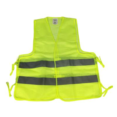 China High Visibility Lightweight Cheap Price 60g Standard EN20471 Road Safety Vest With Two Visible High Reflective Tape for sale