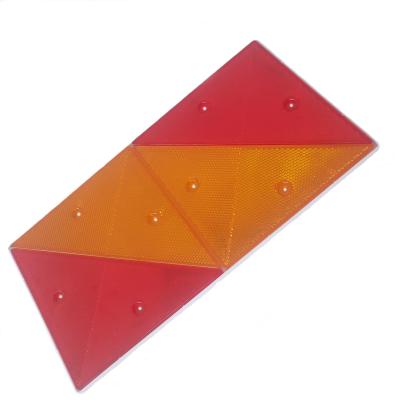 China PMMA+ABS/AS+ABS 28*14.5CM CQC Certificated High Visible AS/PMMA Material Micro Prism Reflector For Car Or Truck for sale