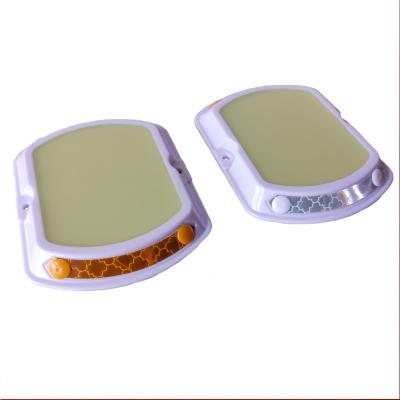 China ABS Auto-fluorescent Double Side Traffic Road Stud With High Reflective Film for sale