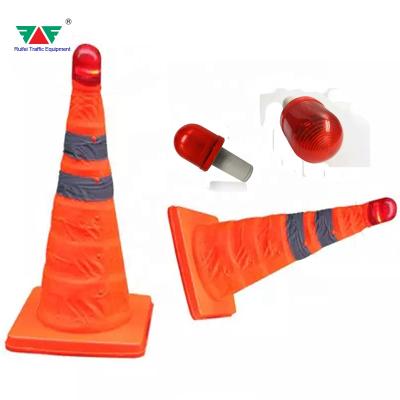 China Chinese factory cheap ABS traffic cone safety collapsible roadway safety with price for sale