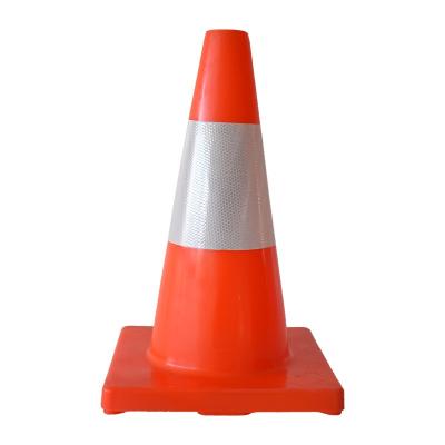 China Low Price PVC Orange 45cm Mini Durable PVC Traffic Cone Traffic Cones Triangle Traffic Cone For Car for sale