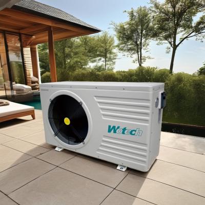 China 9m3/h Taxa de fluxo de água Wotech 220V 21 KW R32 Bomba de calor de piscina Inglês Língua de funcionamento à venda