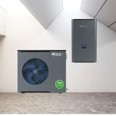 China Casa 14 kw R32 bomba de calor de inversor ASHP de 3 fases dividida con control WIFI fabricado en venta