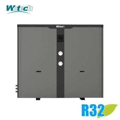 China Wotech 35Kw R32 Air Source Heat Pump With Metal Housing Function Pool Water Heating/Cooling for sale