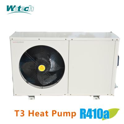 China Galvanized Steel With Powder Coated R410a Pool Heat Pump For T3 Area for sale