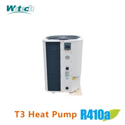 China Vertical Discharge 25KW R410a Residential Fixed Speed Heating Cooling Swimming Pool Heat Pump for sale