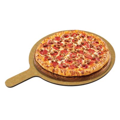 China Disposable Log Deli Board Fiberboard Deli Board Cheese Boards with Handle for Pizza for sale