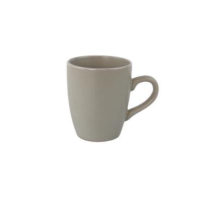 China Sustainable Antique Gray Color Ceramic Coffee Mug Customize Brand for sale