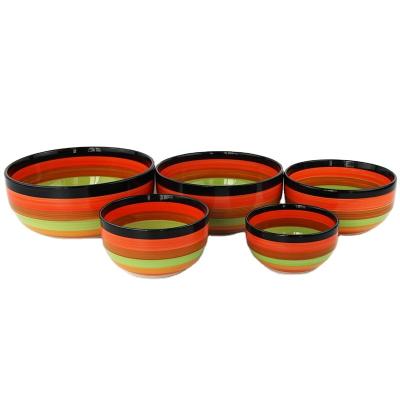 China Disposable Type Ceramic Fruit Bowl Tableware Bowl for sale