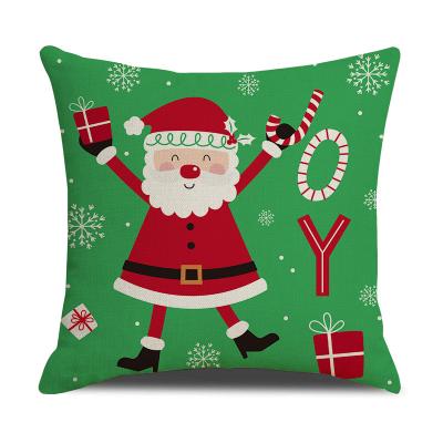 China PORTABLE hot high quality decorative pillowcases merry christmas new year sofa wholesale pillowcase for sale