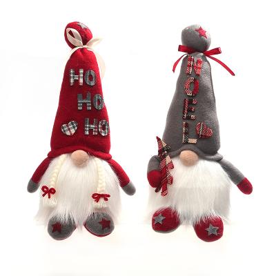 China New Year's Gift LED Forest Christmas Ornament Decorations Nordic Santa Christmas Desktop Home Dolls Pendant Decoration for sale