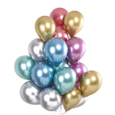 China Wholesale Fancy 1.8g Metal Latex Balloon Birthday Party Decoration 50 Pcs Decoration 10 Inch Chrome Balloon for sale