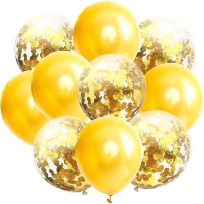 China Balloon Modeling 10pc 12inch Latex Balloons and Colorful Confetti Birthday Party Decorations Kids Gift Logo Printing Balloon Helium Balloon for sale