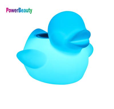 China No Cute Floating LED Duck Shape Animal Night Light with Music Speaker for Swimming Pool and Water for sale