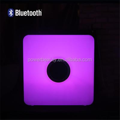 China Waterproof Mini Cube bluetooth speaker with led light for outdoor use for sale