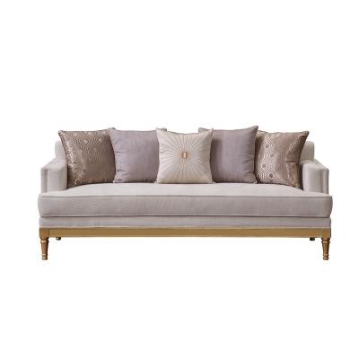 China Other Price Discount French Style Design Home Furniture Light Luxury Sofa Set Antique Fabric Sofa for sale