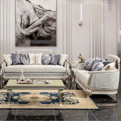 China Other sofa set majlis furniture 7 Seater Heating Arabic Sofa Wood Living Room Carved Sofa Set for sale