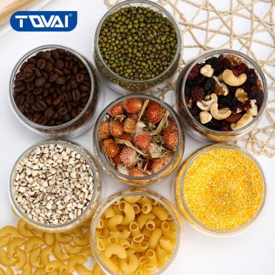 China Freshness Preservation TQVAI Hot Sale glass storage jar Airtight Food Grade Glass Coffee Canister Food Container for sale