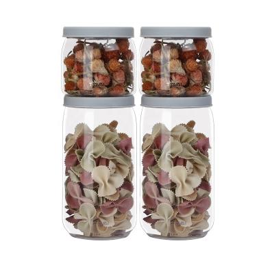 China TQVAI Airtight Storage Containers Borosilicate Freshness Preservation TQVAI Stackable Glass Food Storage Jars for sale