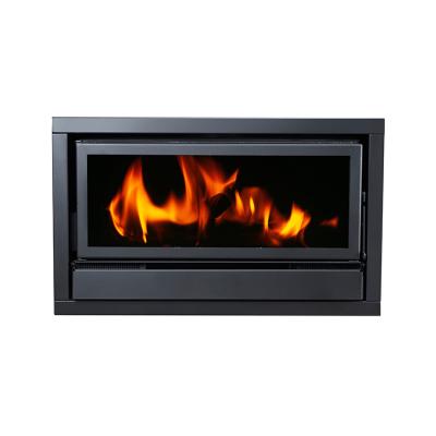 China Large Landscape Wood Stove Fireplace Insert Fireplace Wood Glass Wall Inserted Stove Burning Heater For Home Use for sale