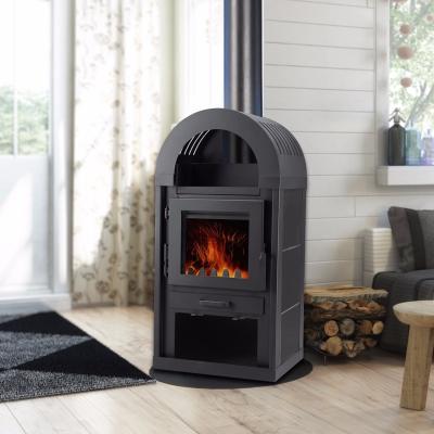 China Modern Indoor Wood Fireplace Heating-equipment Stove Burning Fireplace Heaters For Home Use In Winter Christmas for sale