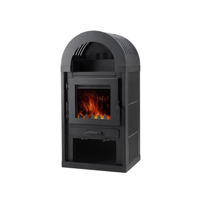 China Traditional Indoor Freestanding Wood Burner Sheet Metal Stove Heater Wood Fireplace Burner for sale