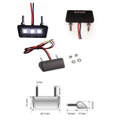 China Universal Motorcycle Light Bulbs T19 12V Motorcycle License Plate Light System for sale