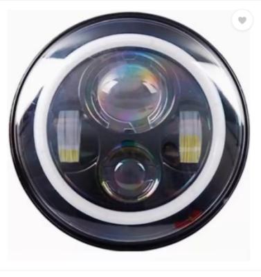 China Universal Top Selling Projector Lens Led Motorcycle Angel Headlight With Halo Rings for sale