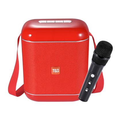 China Phone Function TG523K Outdoor Portable Wireless Speaker With Mic Home KTV Party Portable Bass Stereo Suwboofer Boombox mp3 player for sale