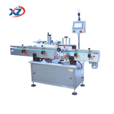 China Food Round Bottle Vertical Sticker Labeling Machine for sale