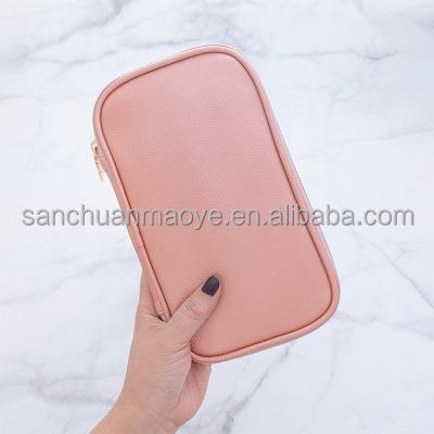 China Fashion OVW OEM PU Brush Bag Beauty Tool Cosmetic Storage Bag Cosmetic Portable Makeup Bag High Capacity Material for sale