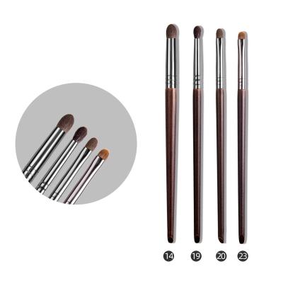 China Horse Hair Conical Smudge Crease Eyeshadow Brushes Makeup Blending Set 4pcs Smudge Brush OVW Point Shader Eye Shader Brush Set for sale